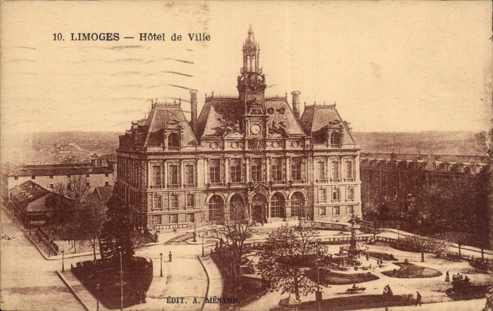 CPA Limoges Hotel de ville