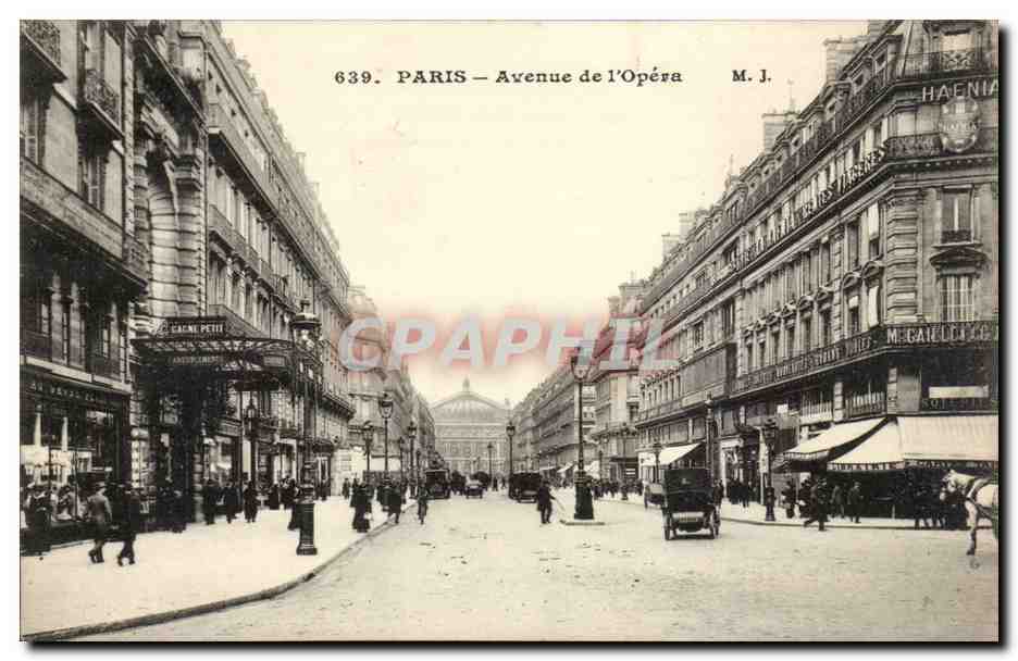 Paris CPA Avenue de l'opera