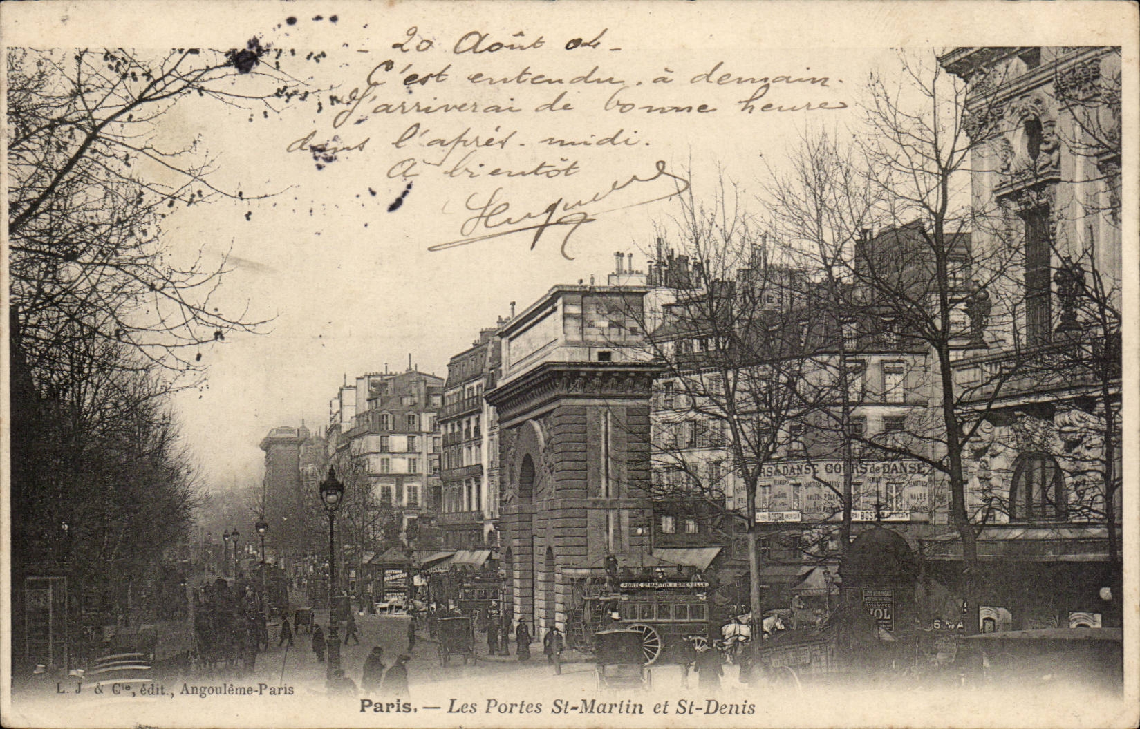 Paris CPA Les ports St Martin et St Denis