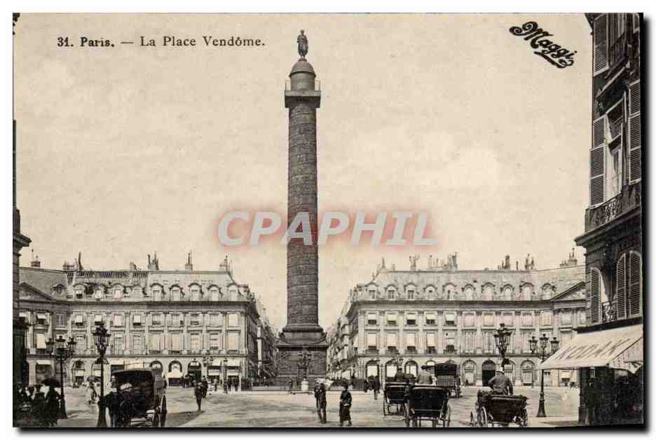 Paris CPA la place Vendome