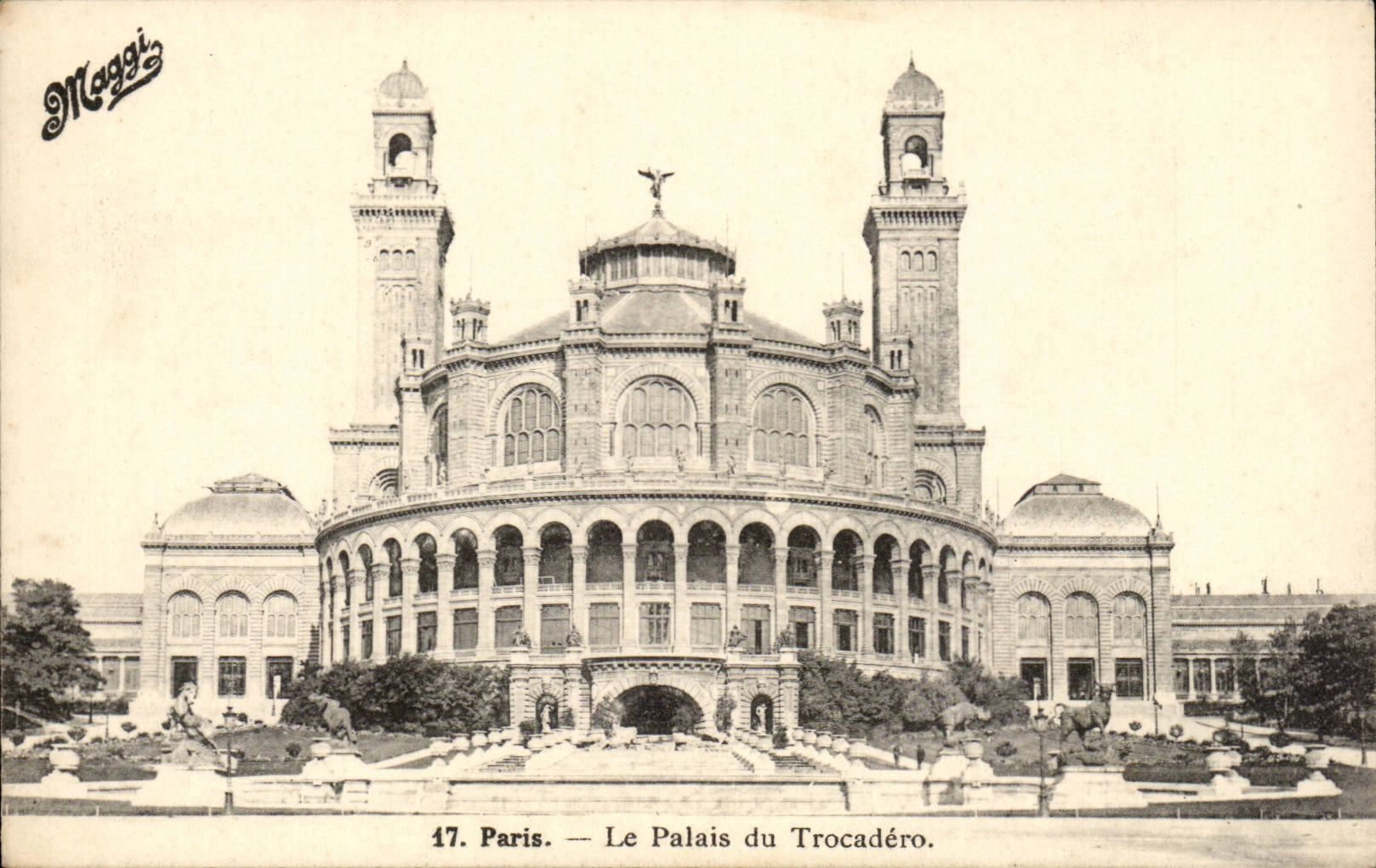 Paris CPA le palais du Trocadero