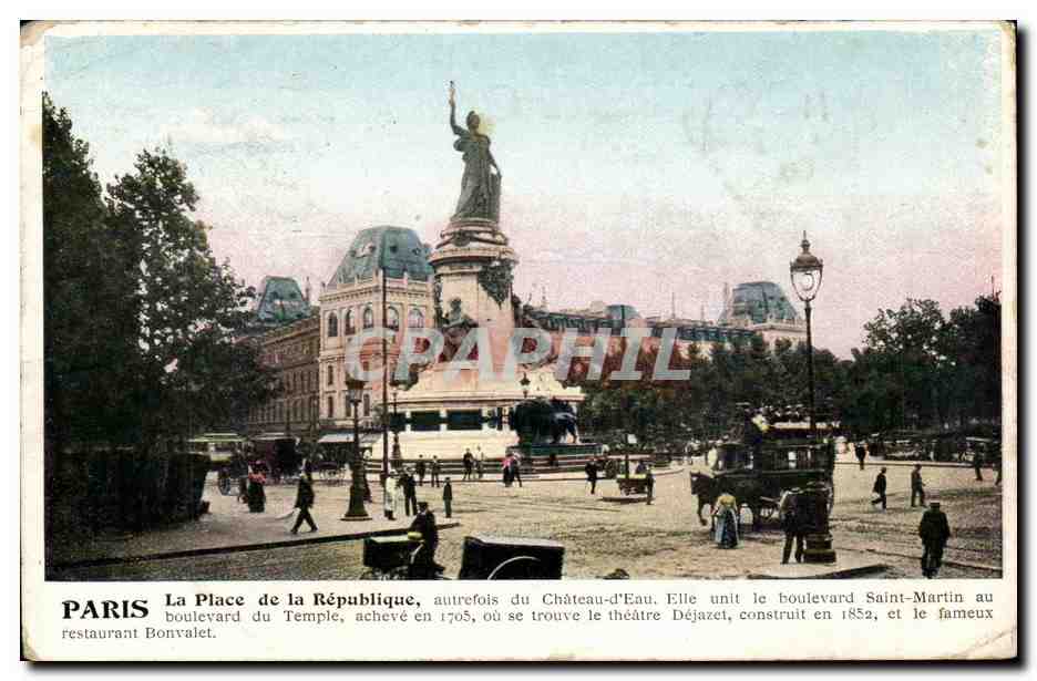 Paris CPA Place de la Republique