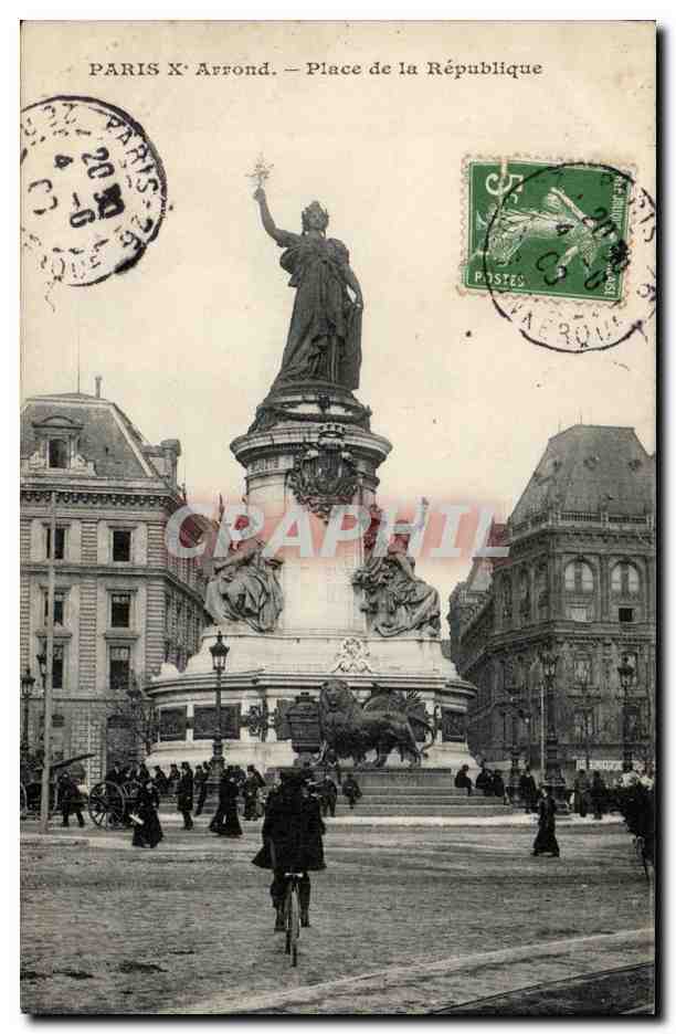 Paris CPA Place de la Republique