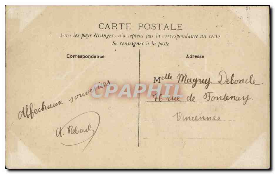CPA Fantaisie Enfant Heureuses Paques Easter — Rückseite