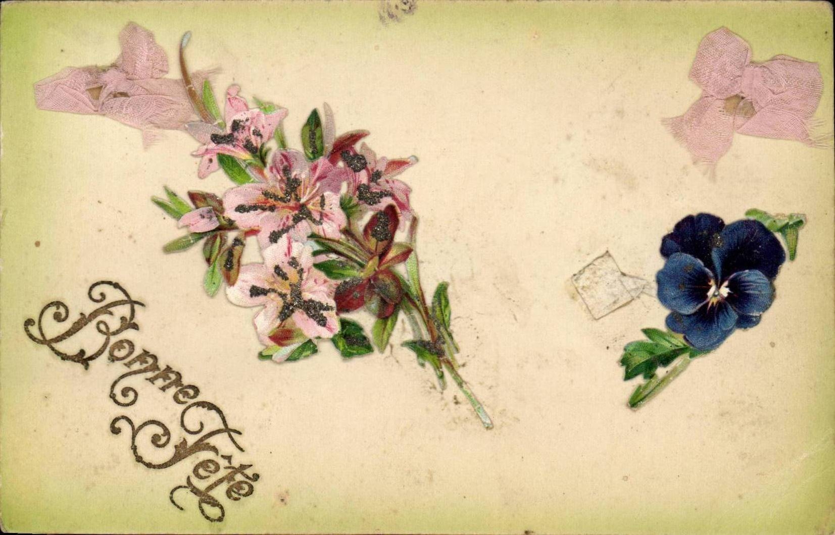 Bouquet de fleurs — Bonne Année — Carte postale éditée par la Carte Postale