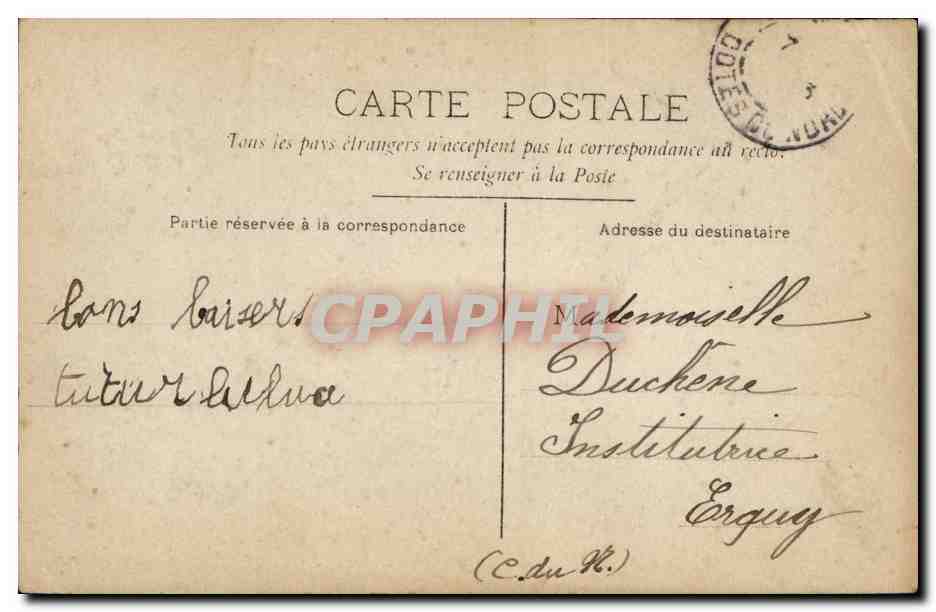 CPA Fantaisie Enfants Amitie — Rückseite