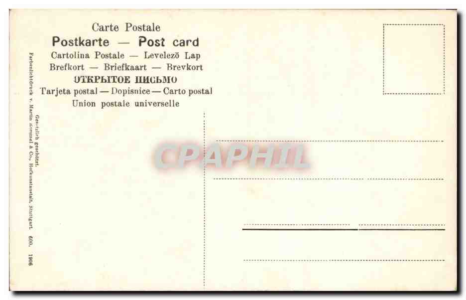 CPA Fantaisie Fleurs et abeilles Bees — Rückseite