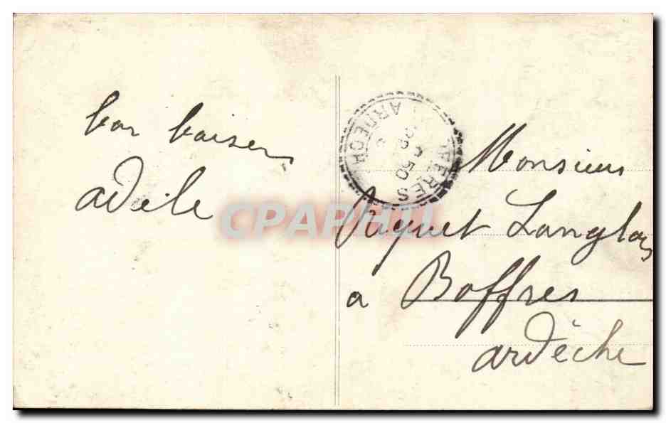 CPA Fantaisie Enfant Garcon — Rückseite