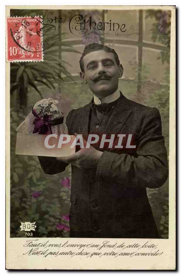 CPA Fantaisie Homme Ste CAtherine
