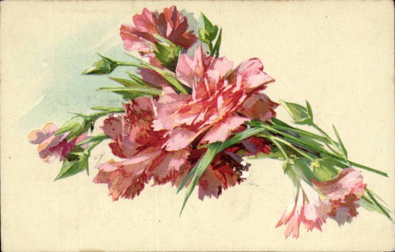 CPA Fantaisie Fleurs