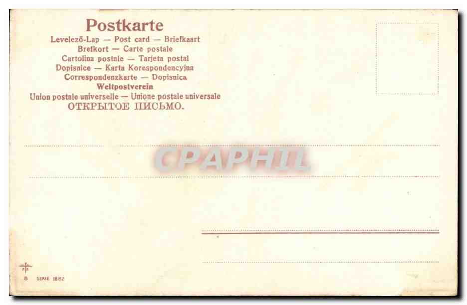 CPA Fantaisie Fleurs — Verso