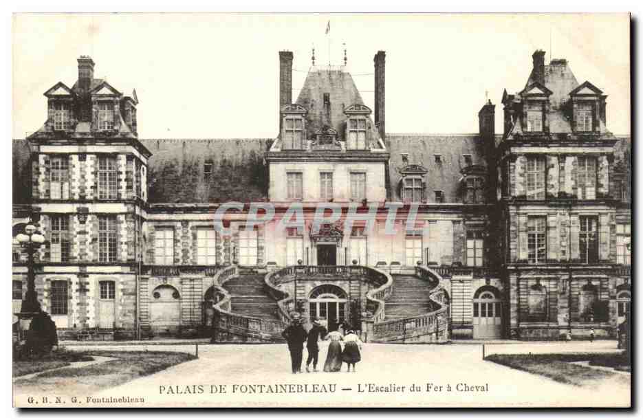 Palazzo di Fontainebleau — Le Scala del Cavallo — G. H. N. G. Fontainebleau
