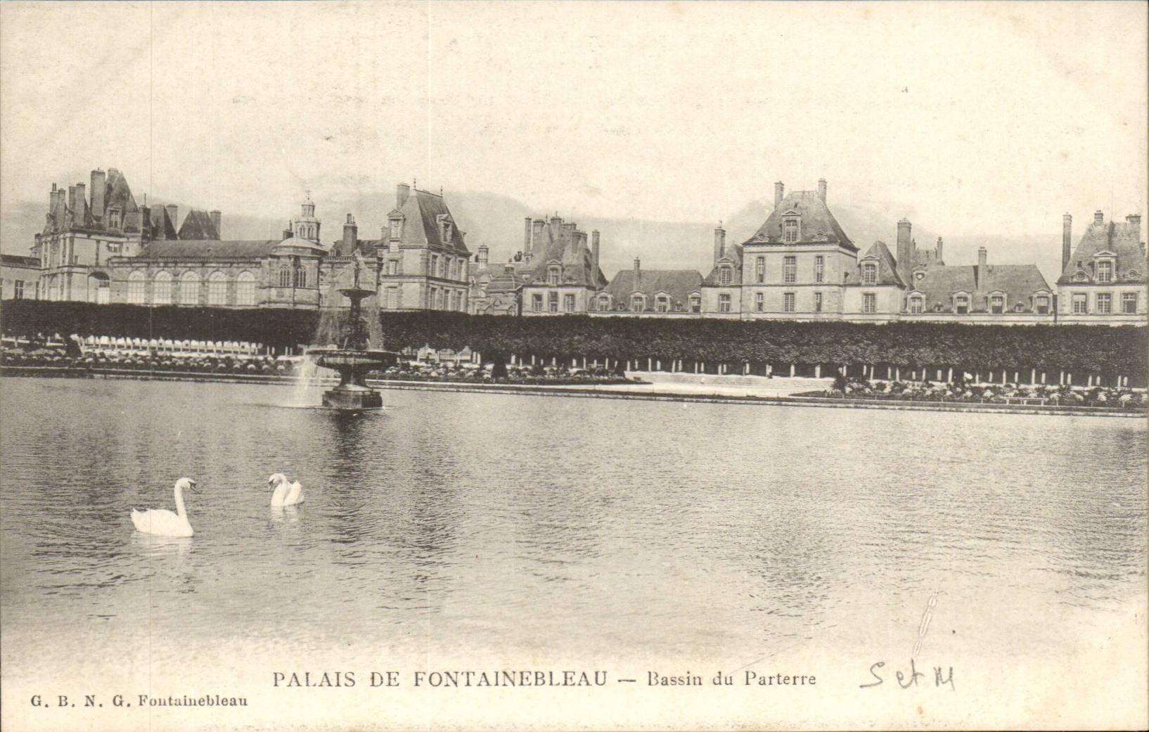 Palazzo di Fontainebleau — Bassin del Parterre — G.B.N.G. Fontainebleau