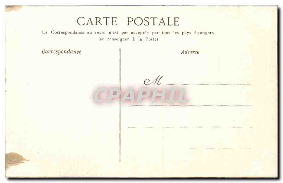 Palais de Fontainebleau — Porte Dorée et Pavillon de Maintenon — G. B. N. G. Fontainebleau — Reverso