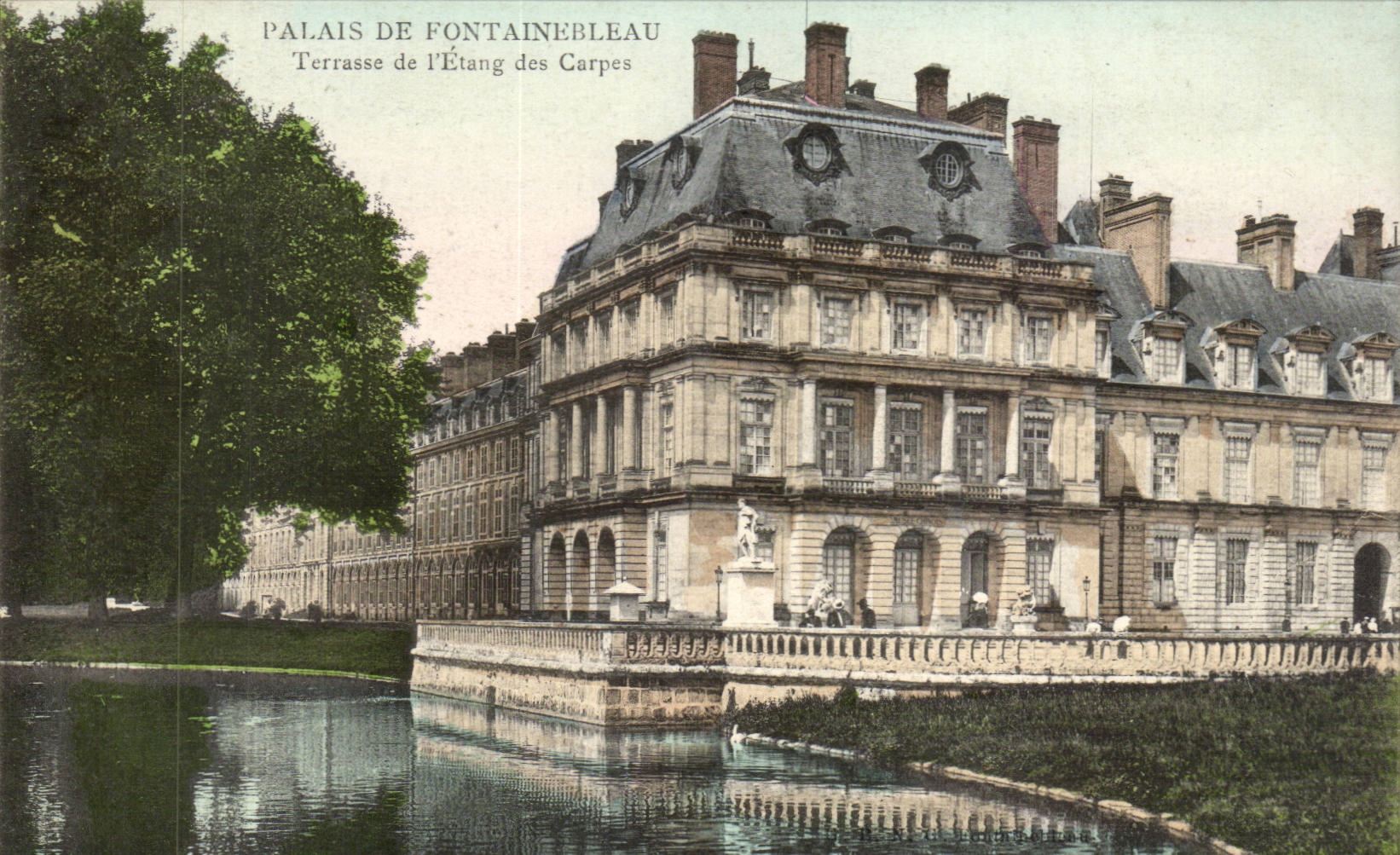 Palais de Fontainebleau — Terrasse de l'Étang des Carpes — éditeur non visible