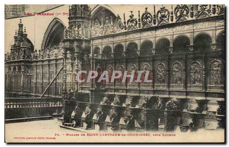 CPA Stalles de St Bertrand de Comminges pres Luchon