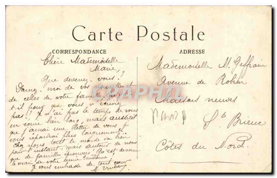 Paris CPA Le petit palais des Champs Elysees — Verso