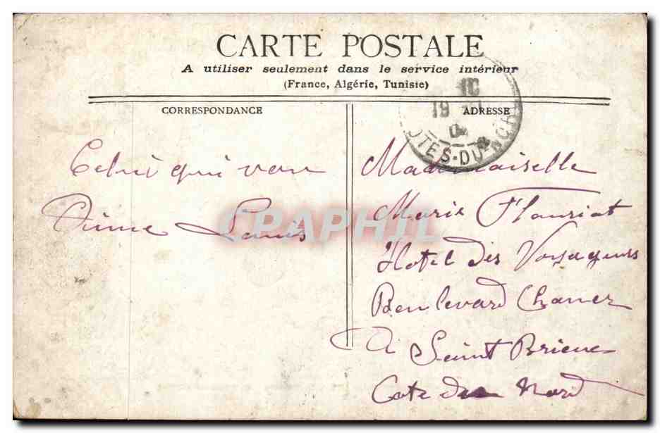 Paris CPA Les Tuileries et la terrasse de l'Orangerie — Rückseite