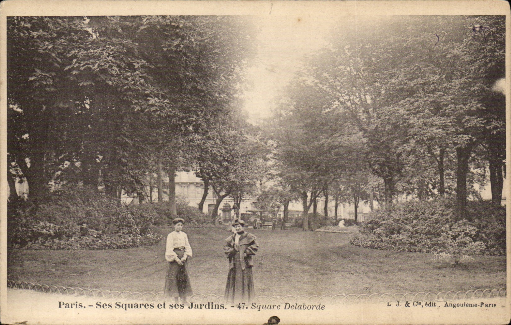 Paris CPA Ses squares et ses jardins Square Delaborde