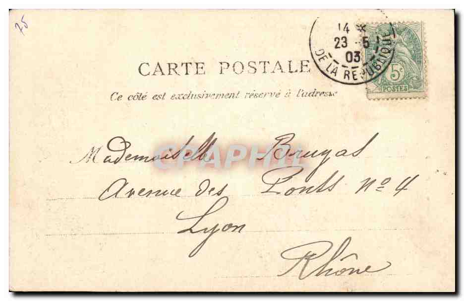 Paris CPA Square Notre Dame — Verso