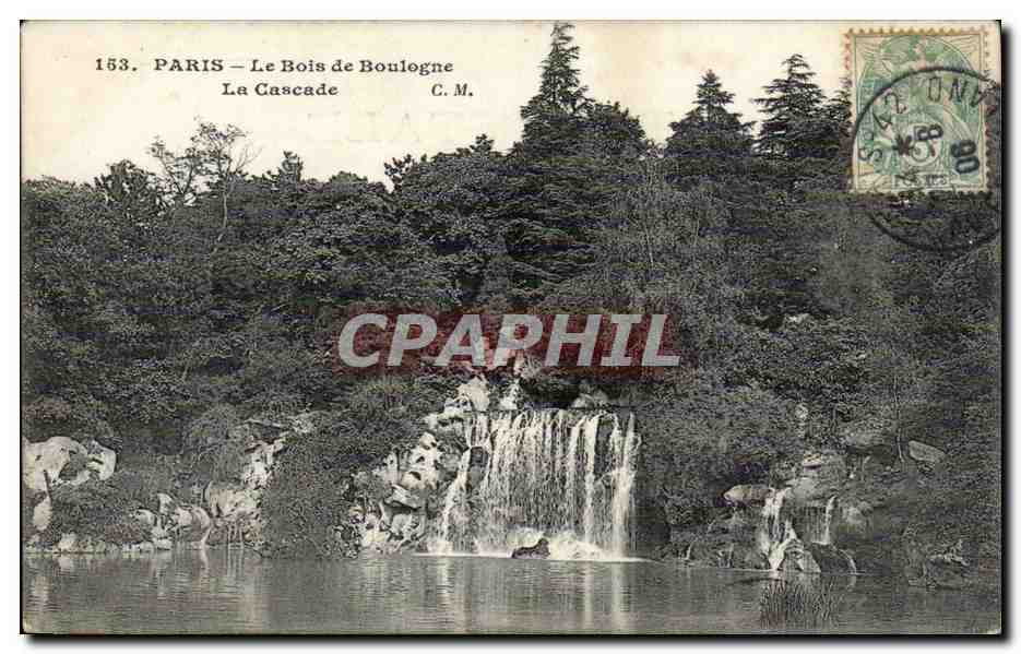 Paris CPA Bois de Boulogne La cascade