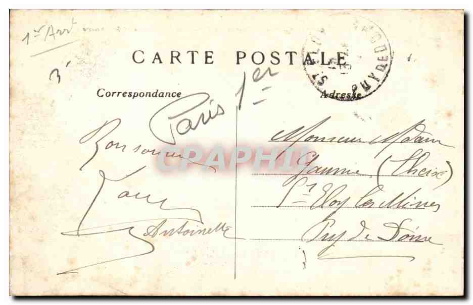 Paris CPA La rue de Rivoli le jardin des Tuileries et le Louvre — Rückseite