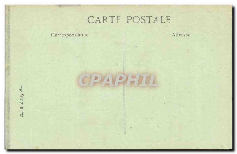 Paris CPA Arenes romaines Rue Monge — Rückseite