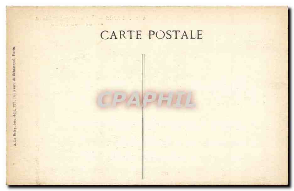Paris CPA Eglise Saint Medard et rue Mouffetard — Rückseite