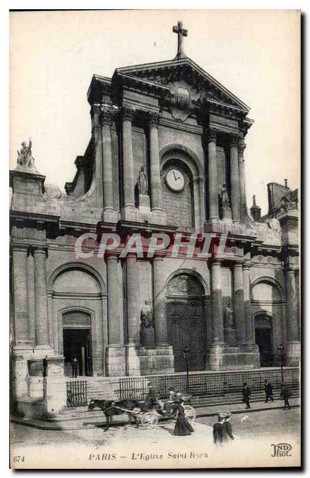 Paris CPA Eglise Saint Roch