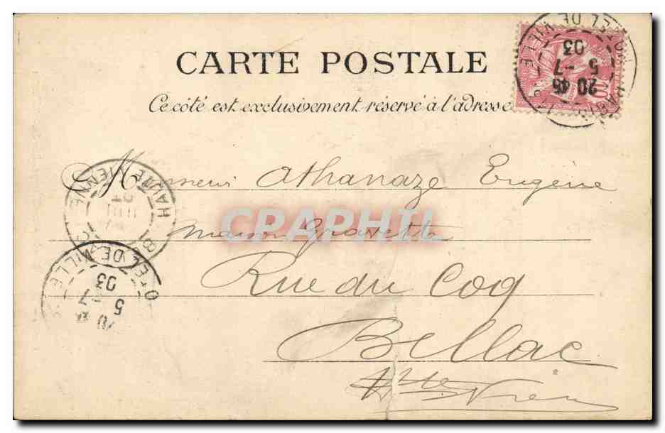 Paris CPA Saint Nicolas des champs Rue Saint Martin — Rückseite