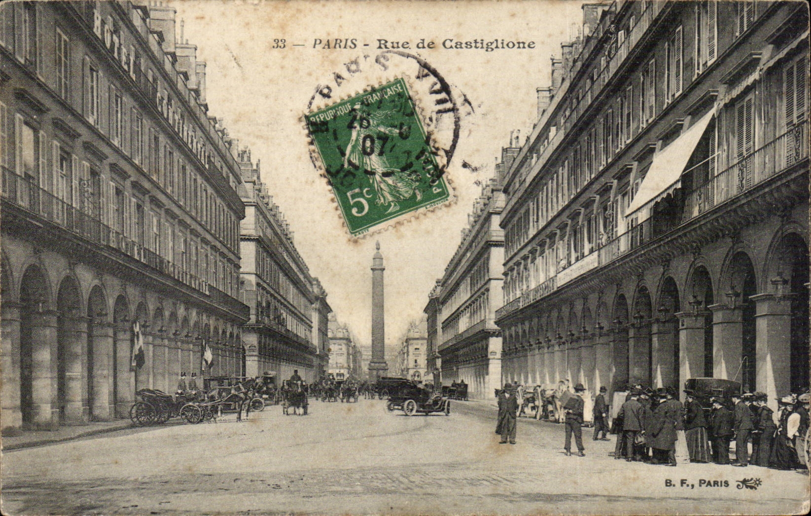 Paris CPA Rue de CAstiglione