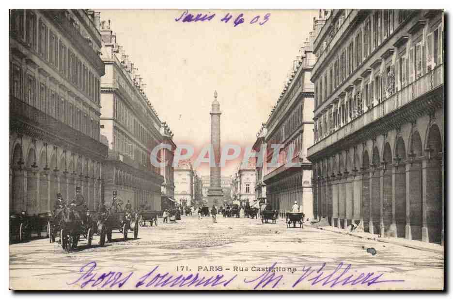Paris CPA Rue Castiglione