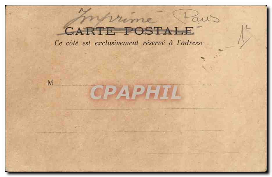 Paris CPA Colonne Vendome — Rückseite