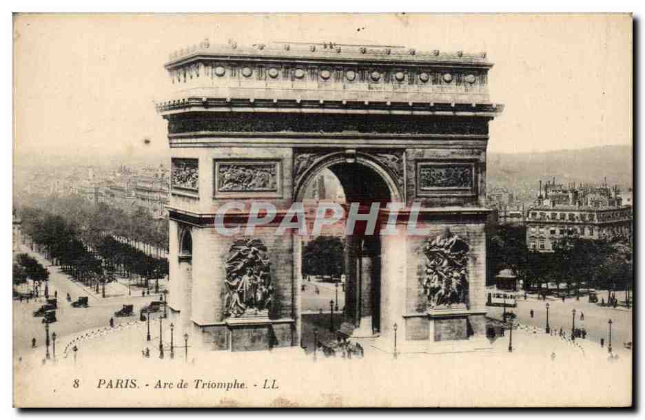 Paris CPA Arc de Triomphe