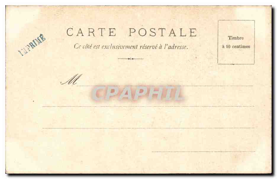 Paris CPA Hotel de ville — Verso