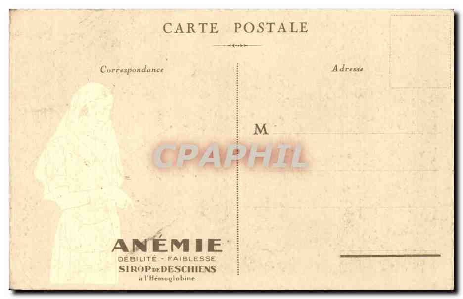 Paris CPA Eglise de la madeleine — Verso