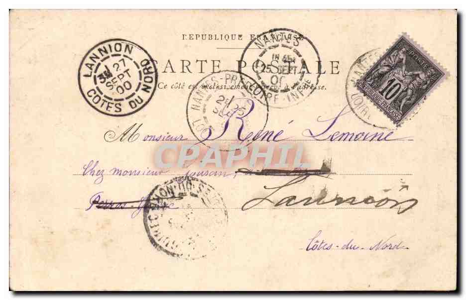 Paris CPA Trocadero — Rückseite