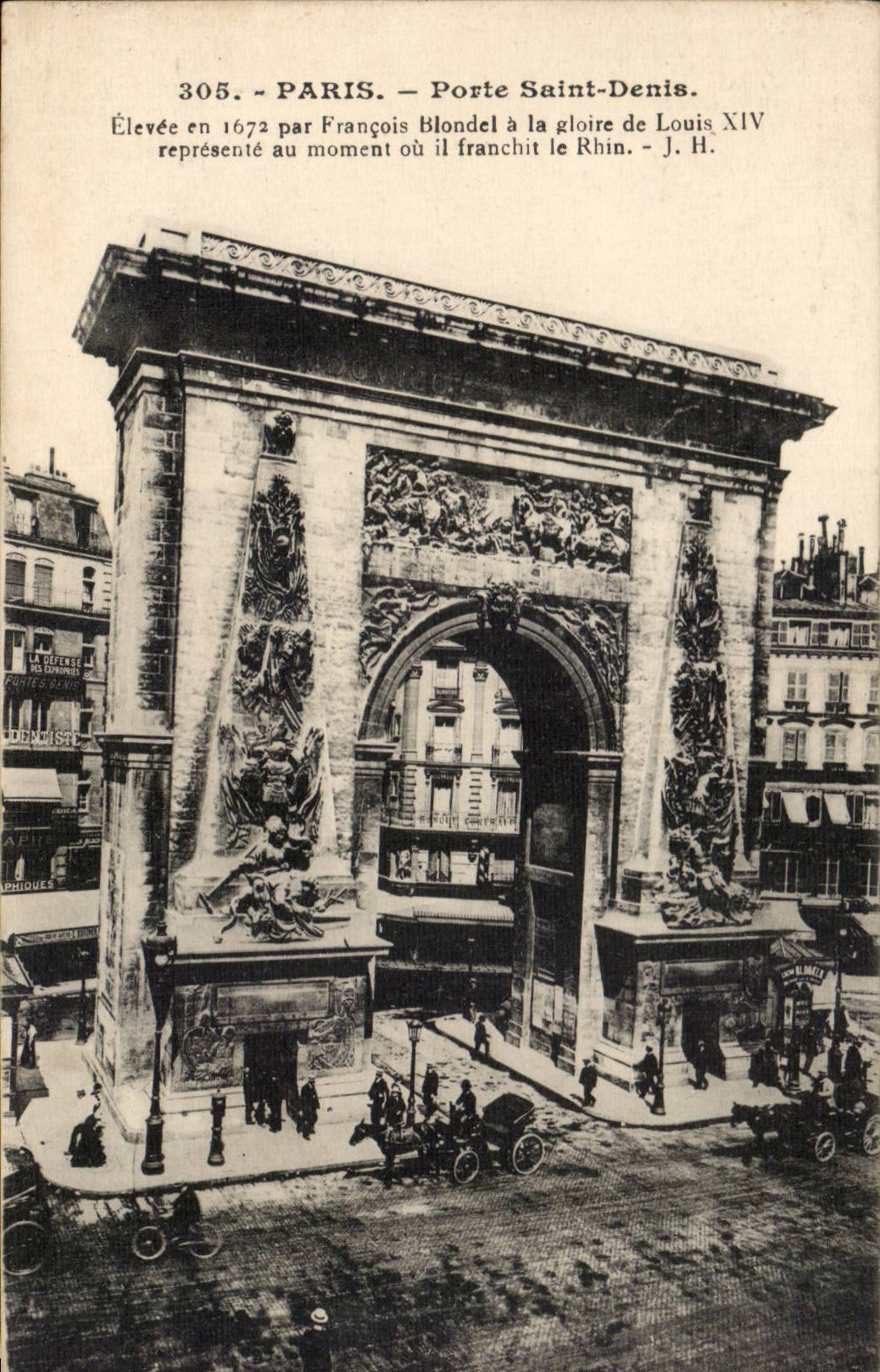 Paris CPA Porte Saint Denis