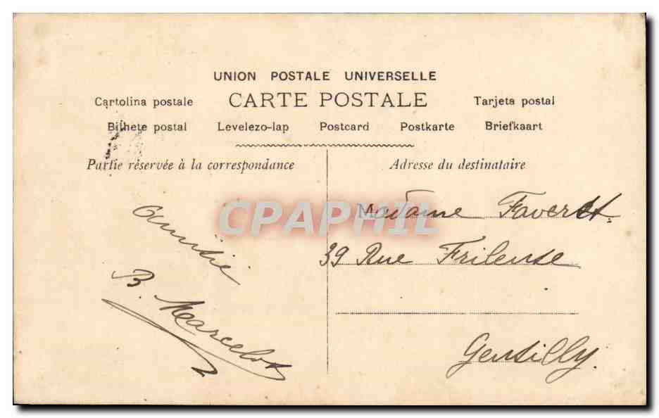 CPA Fantaisie Enfant Heureuse fete  — Rückseite