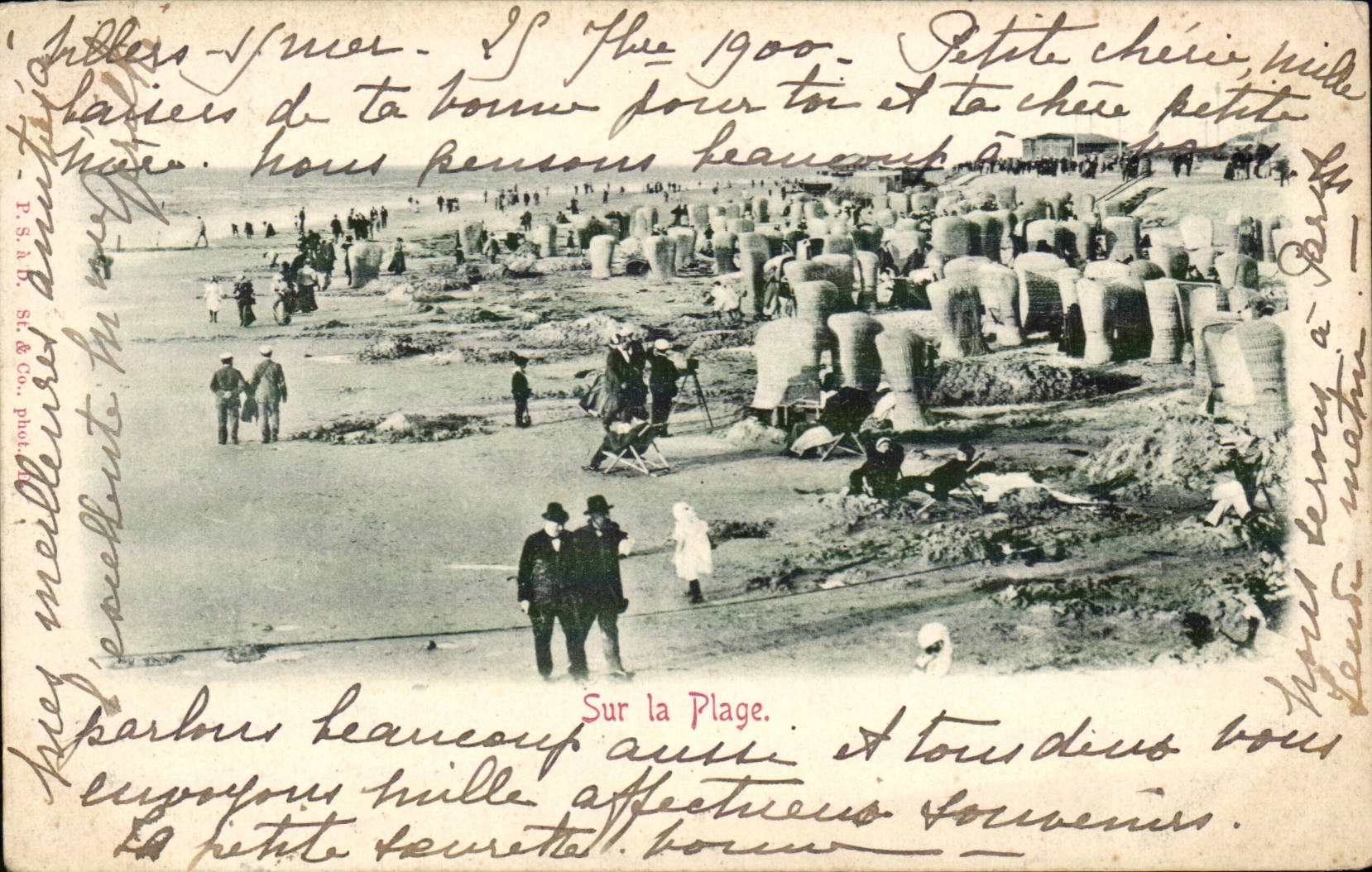 Villers sur mer CPA Sur la plage