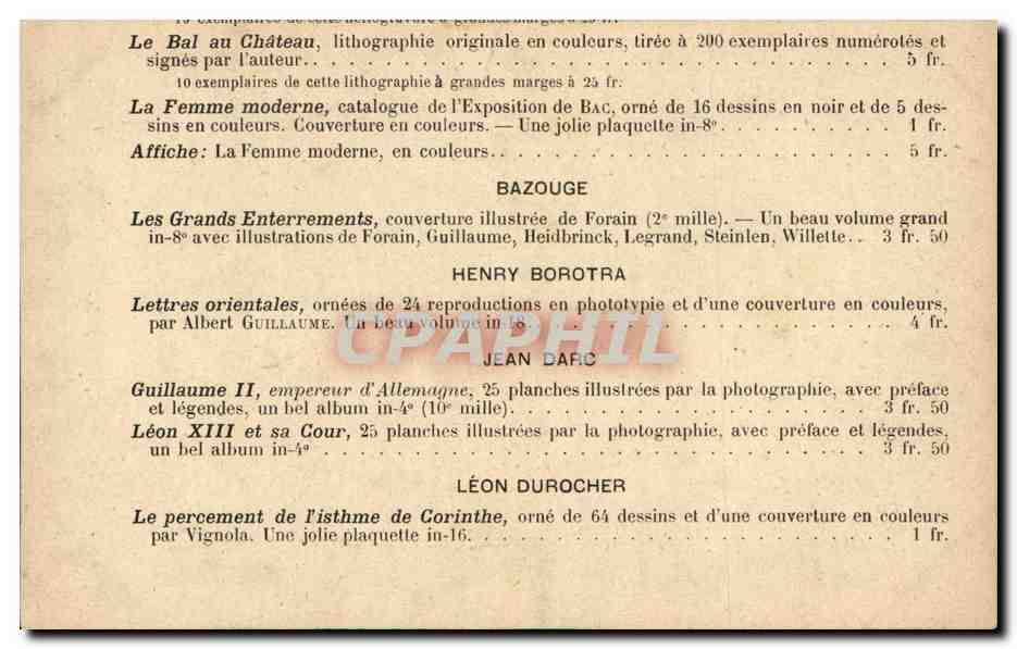 CPA Fantaisie Femme — Verso