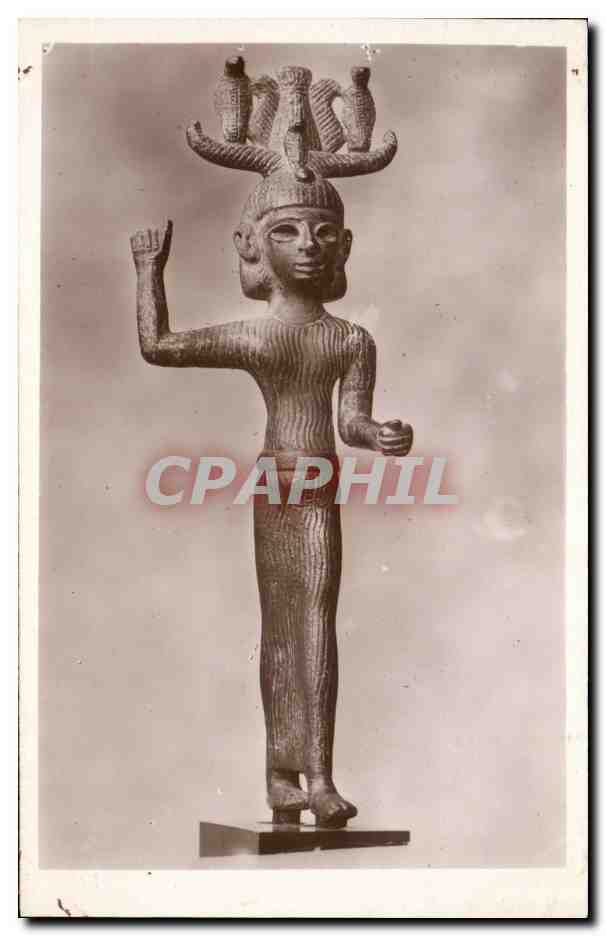 CPA Louvre Paris Bronze phenicien de style egyptisant provenant de Fagra