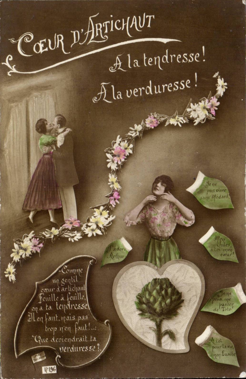 Cœur d'Artichaut — À la tendresse ! — Éditeur Artichaut, n° 1796