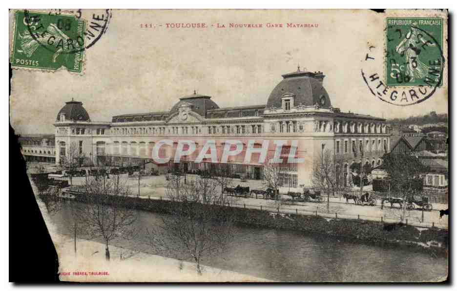 CPA Toulouse La nouvelle gare Matariau