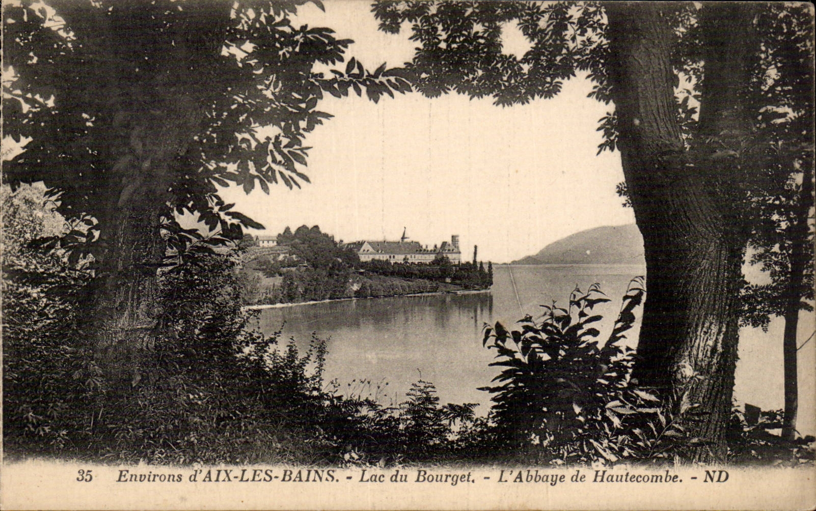 CPA Environs d'Aix les Bains Lac du Bourget Abbaye de Hautecombe