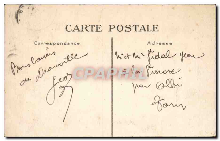 Deauville CPA La plage fleurie le casino — Verso