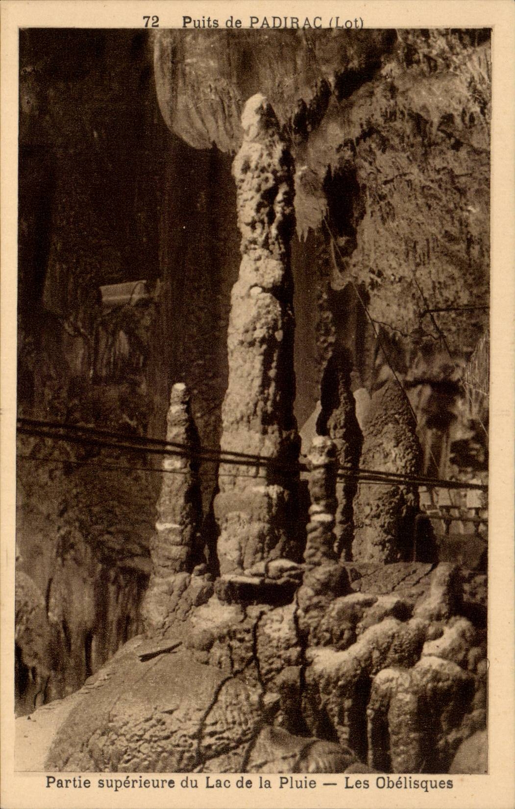 Padirac-Quelle (Los) — Oberer Teil des Regen-Sees — Die Obelisken — n°72
