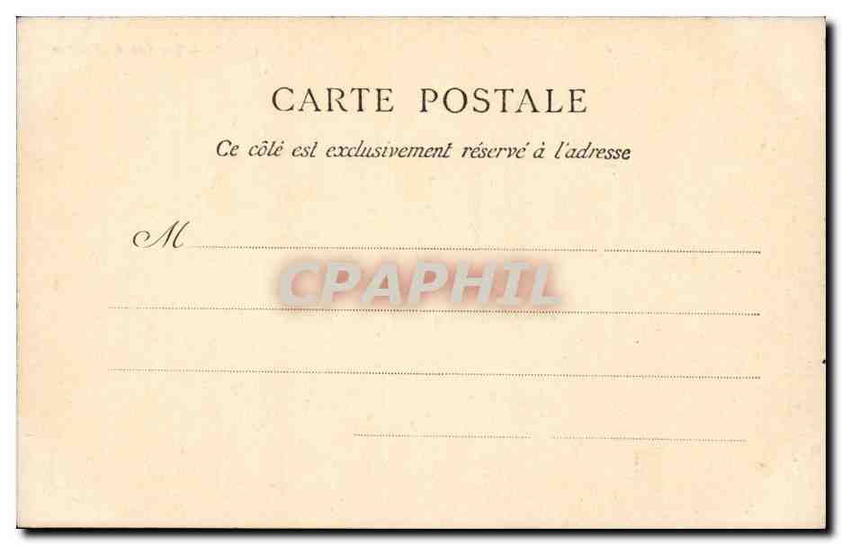 Paris CPA Banque de France — Verso