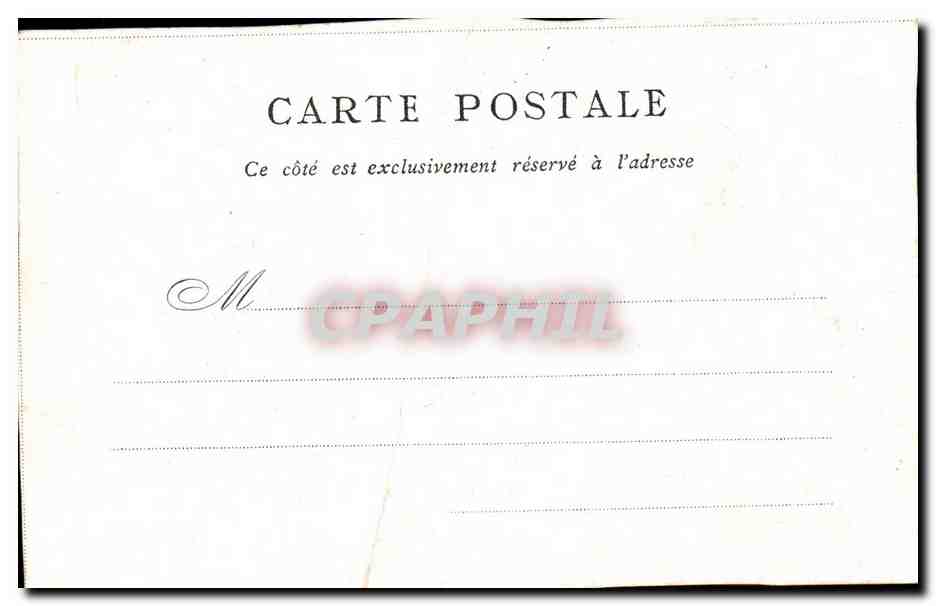 Paris CPA Palais de justice — Rückseite