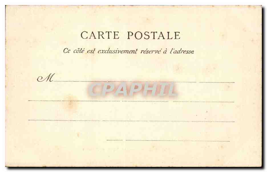Paris CPA Avenue des Champs Elysees — Verso